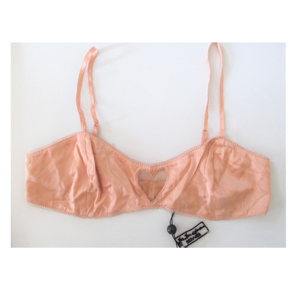 FOR LOVE & LEMONS X JAMIE KING SATIN BRA SIZE L - Picture 2 of 7